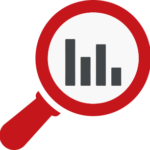 Healthcare Data Analytics Represented by a Magnifying Glass