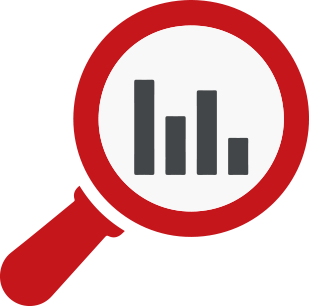 Pharmaceutical Clinical Trial Profiling Represented as a Magnifying Glass