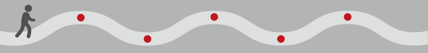 Stages of Patient Journey walking character 81qd Medical Knowledge Group